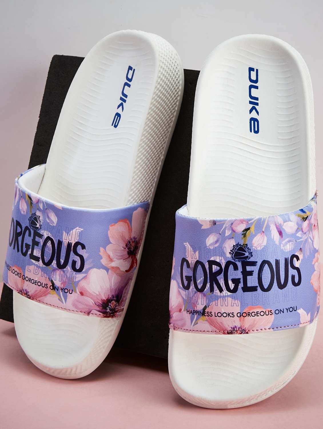 women printed comfortable slides