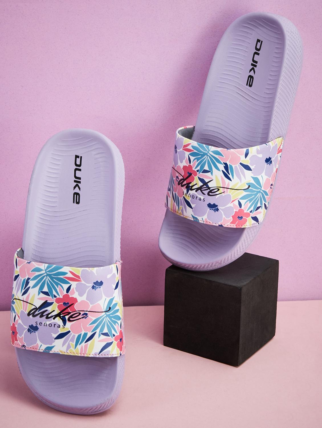 women printed comfortable slides