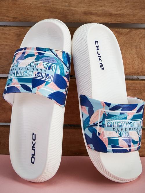 women printed comfortable slides - 21645051 - Standard Image - 0