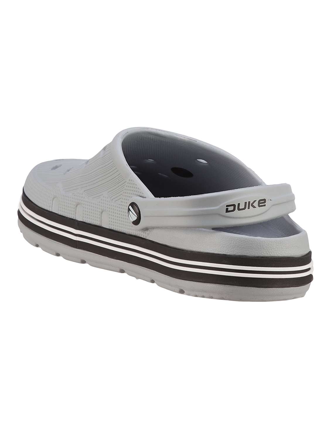 men grey solid clogs - 21645056 - Standard Image - 3