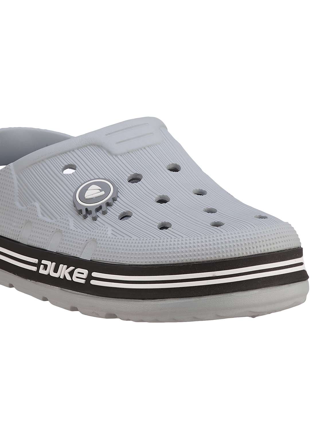 men grey solid clogs - 21645056 - Standard Image - 5