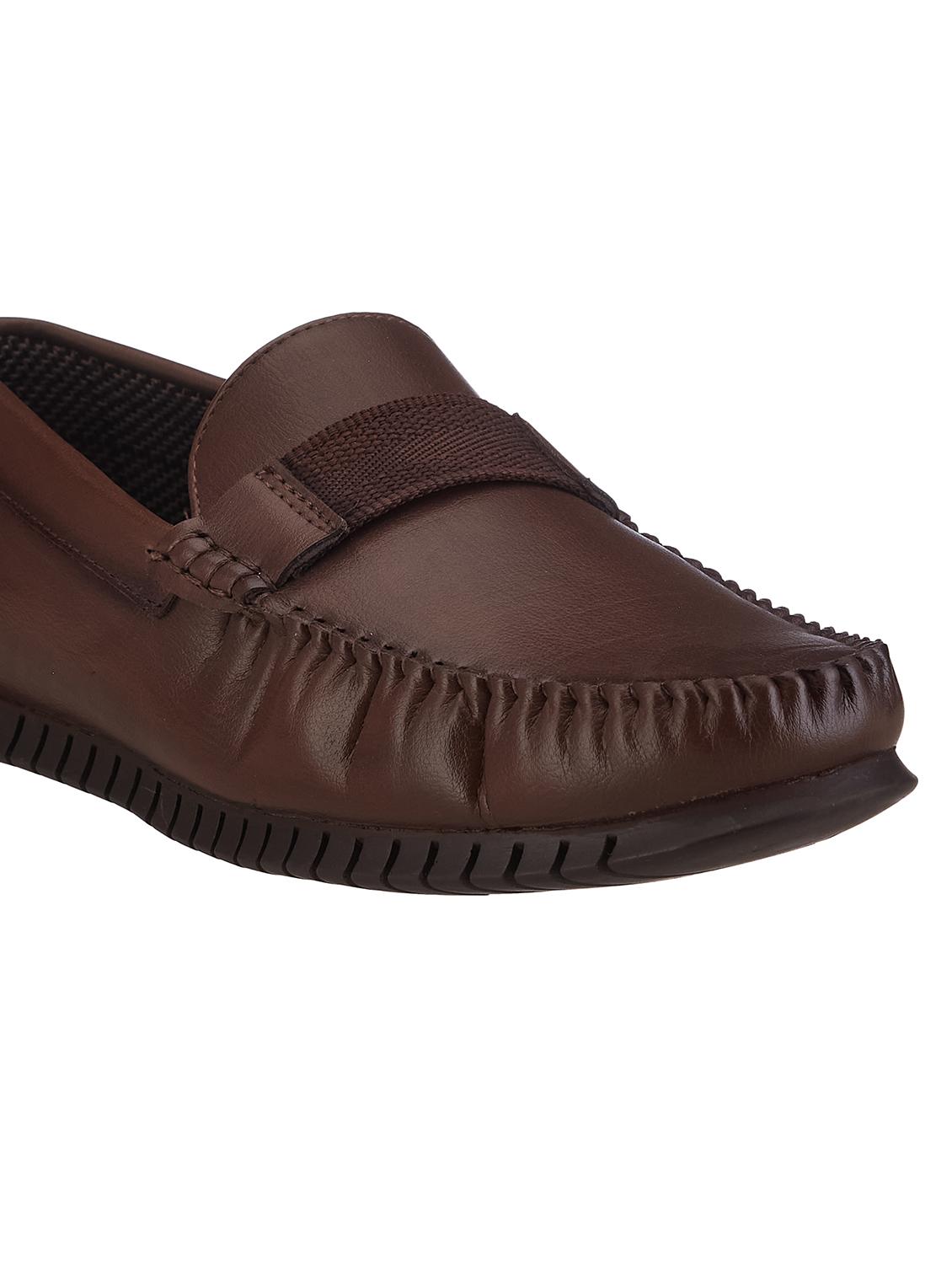 men brown slip on loafer - 21645065 - Standard Image - 5