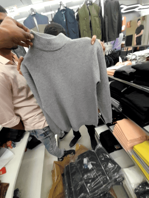 grey imported cardigan - 21645279 -  Zoom Image - 0