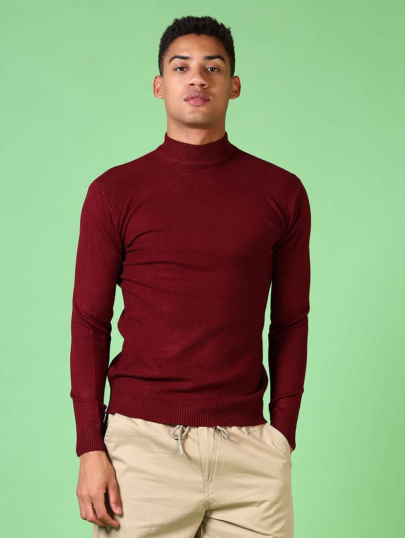 men long sleeves solid pullovers
