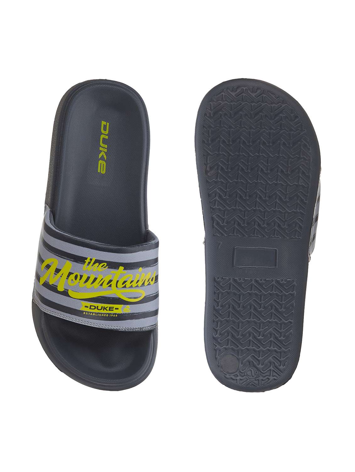 men grey slider flip flop - 21645397 -  Standard Image - 3