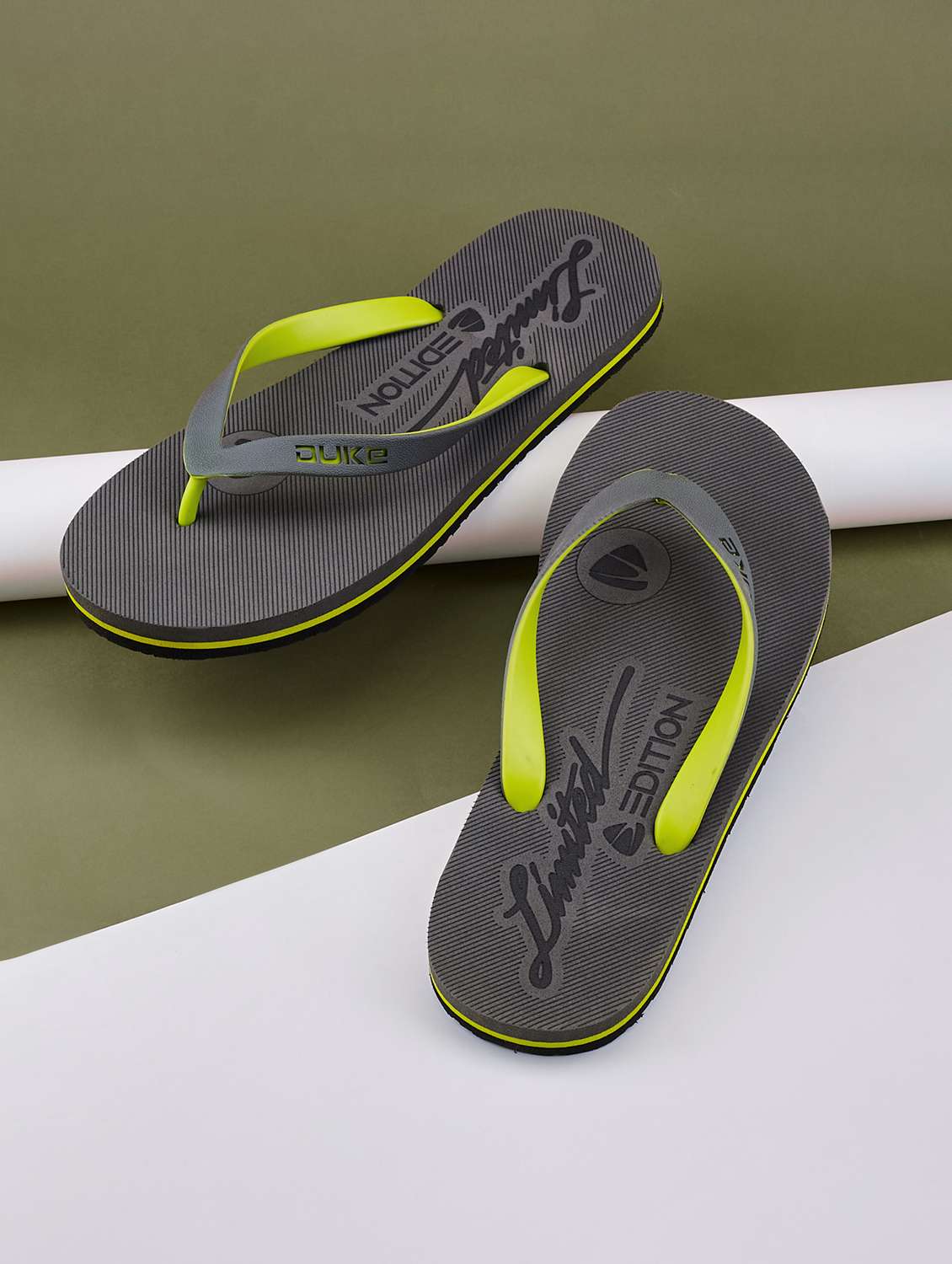 men grey slip on slipper