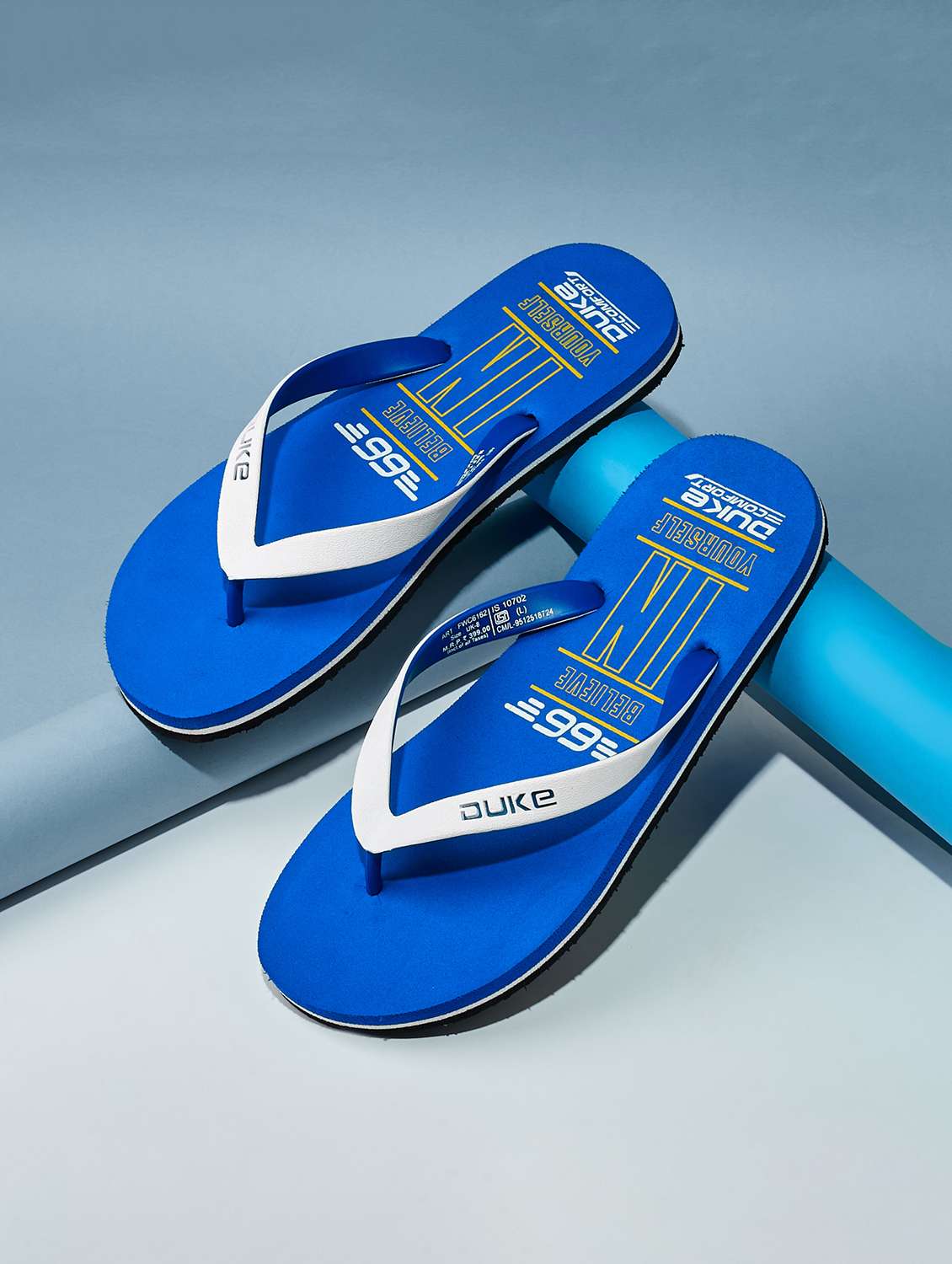 men blue slip on slipper