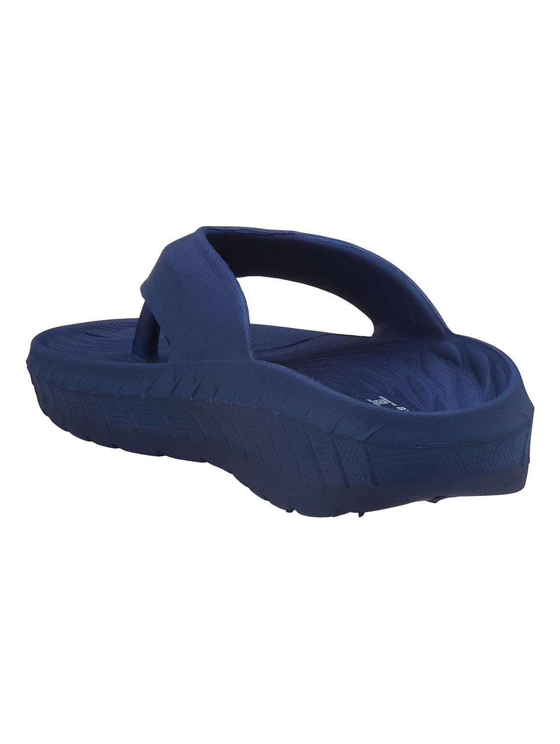 men navy blue slip on slipper - 21645425 -  Standard Image - 3