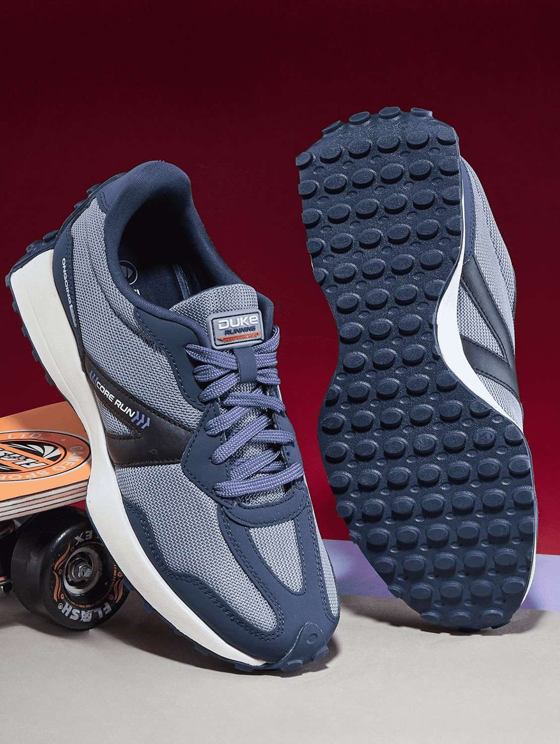 men blue training or gym sport shoes