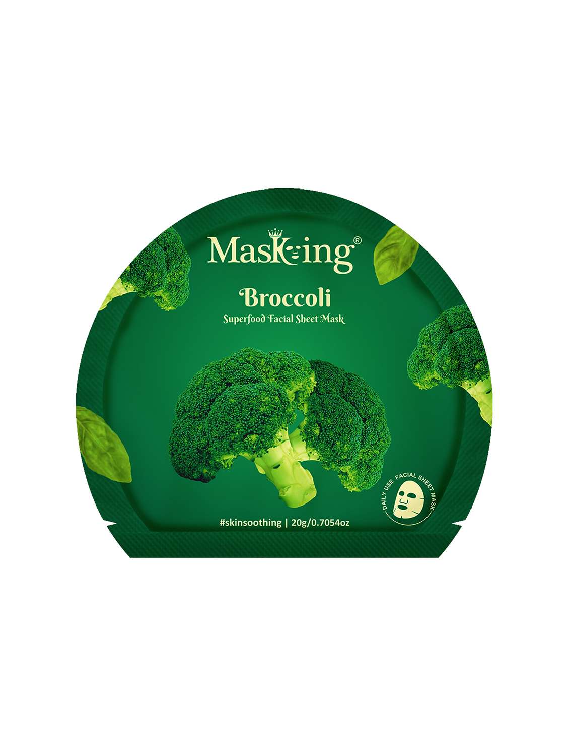 masking broccoli superfood facial sheet mask (pack of 1) - 21645443 - Zoom Image - 0