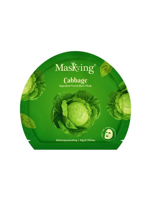 masking cabbage superfood facial sheet mask (pack of 1) - 21645446 - Standard Image - 0