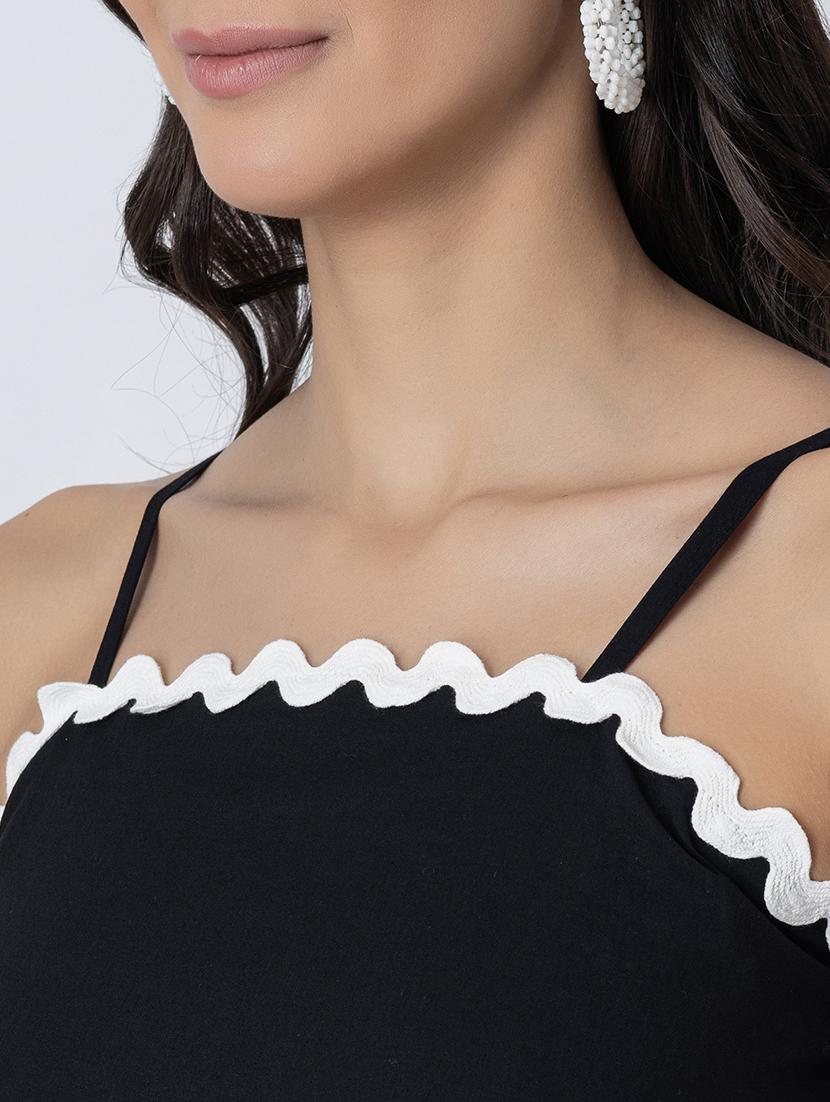 women sqaue neck solid tiered dress - 21645469 - Standard Image - 5