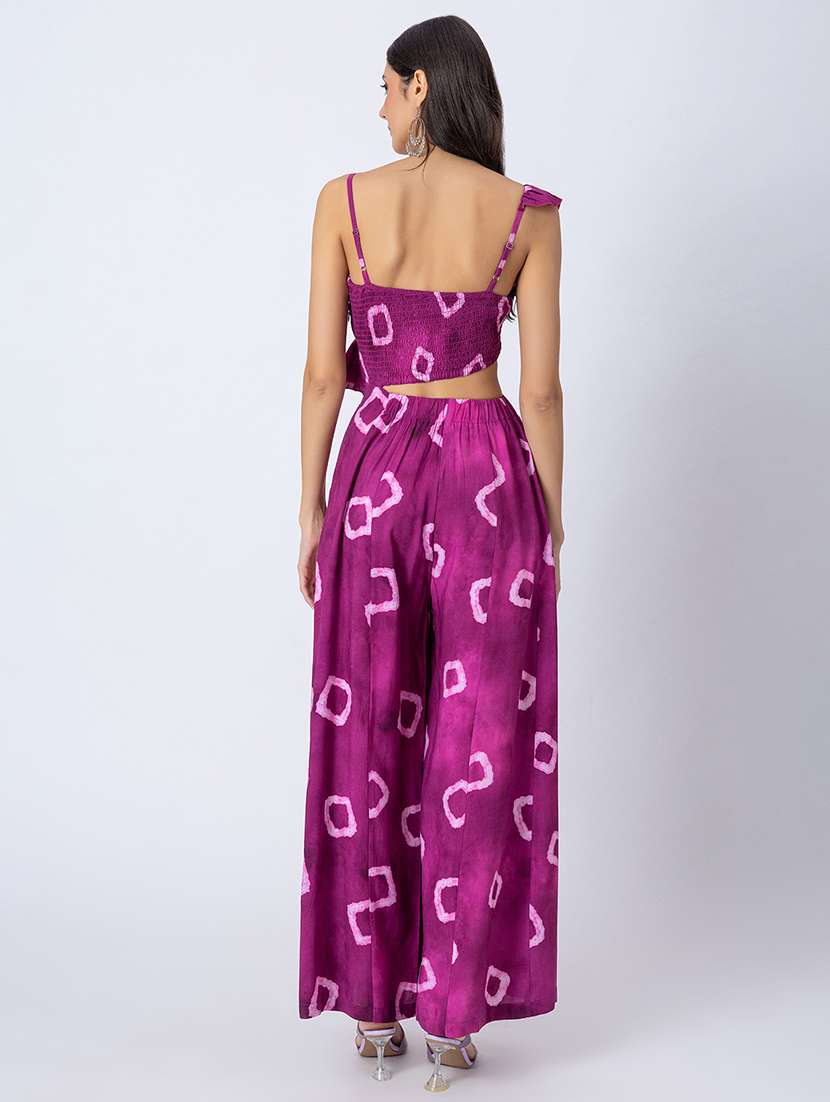 pink rayon full leg  jumpsuit - 21645501 -  Standard Image - 3
