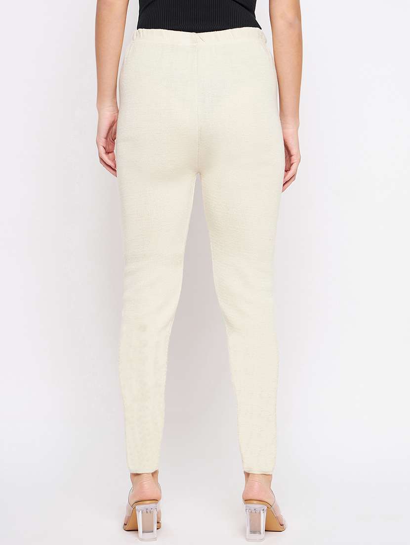 women solid ankle length leggings - 21645540 -  Standard Image - 3