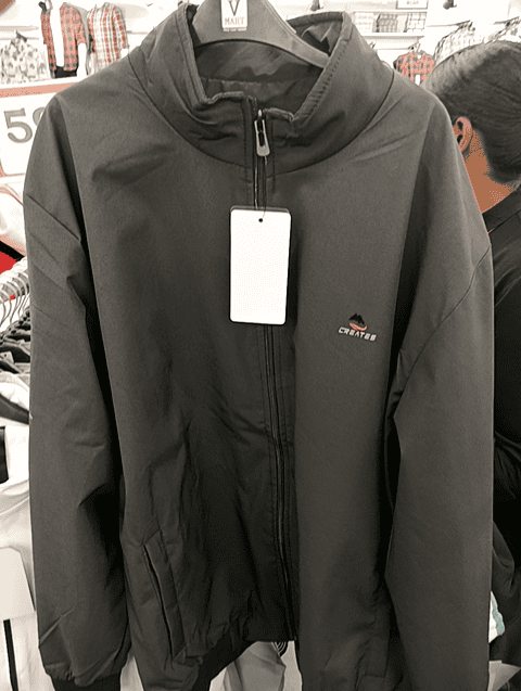 dark grey poly tpu casual jacket - 21645588 - Standard Image - 0