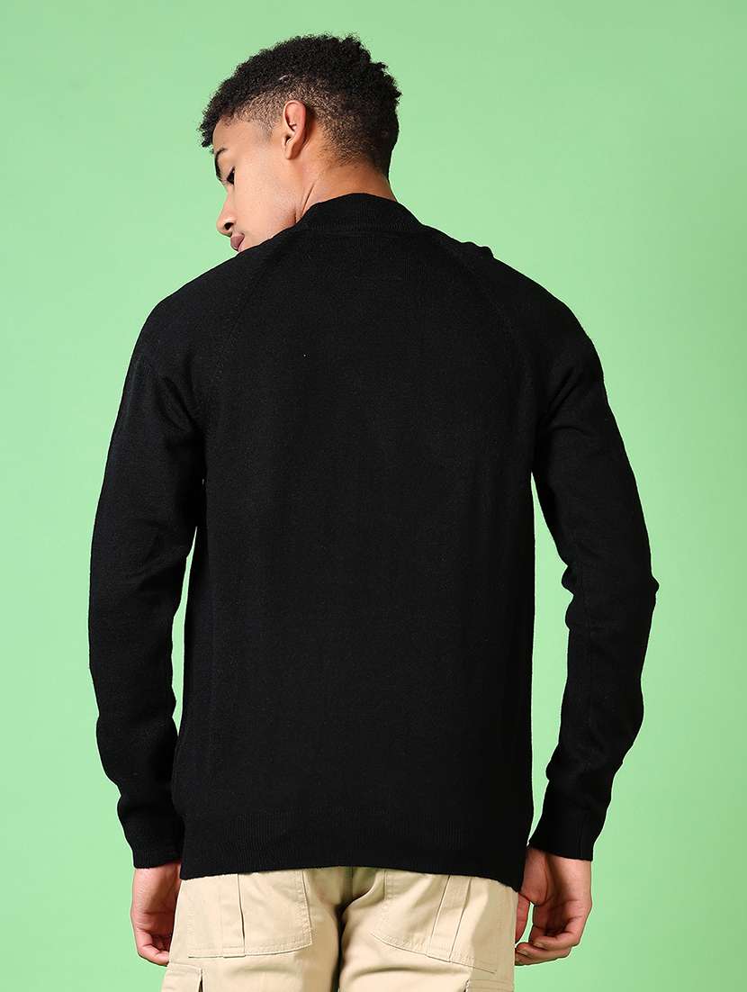 men solid long sleeve pullover - 21645600 -  Standard Image - 3