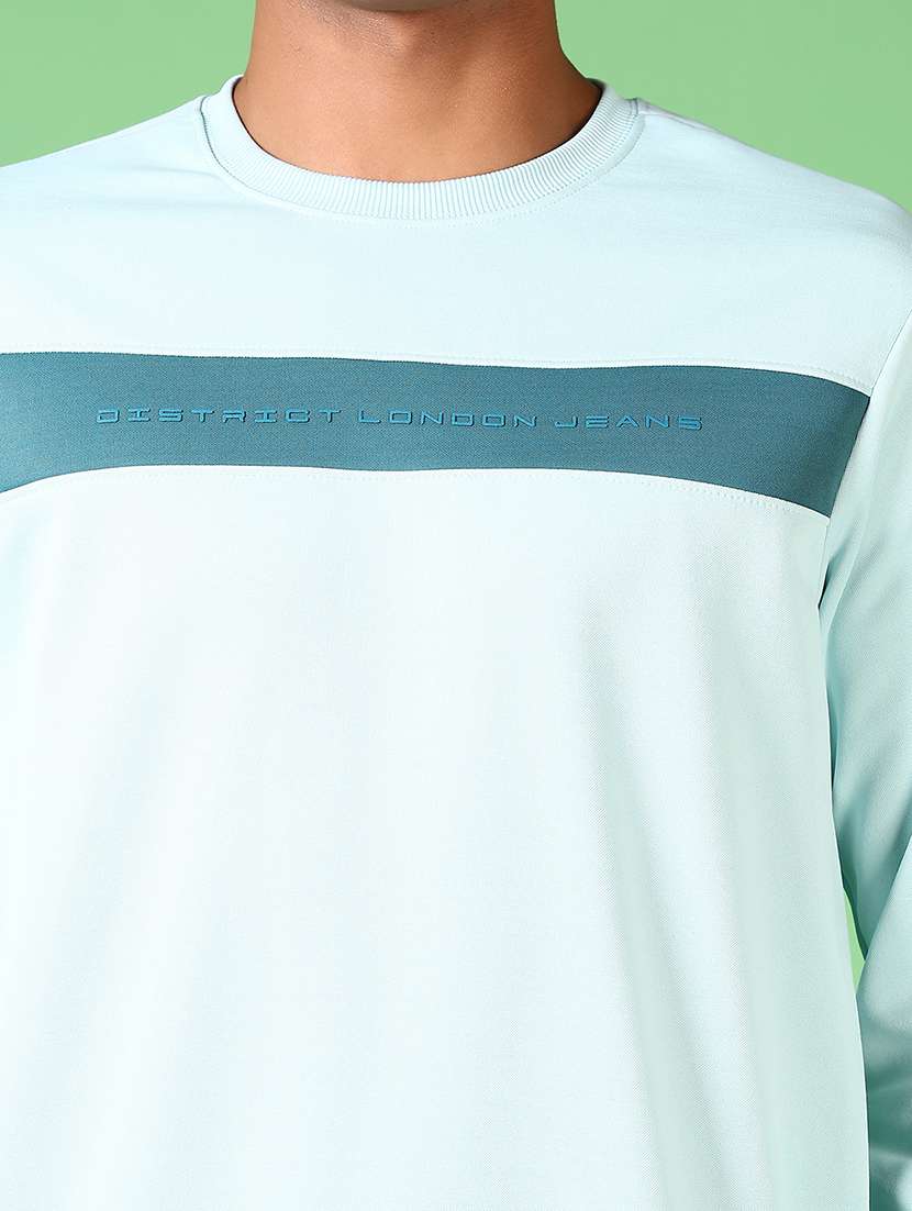 men color block long sleeve sweatshirt - 21645623 -  Standard Image - 5