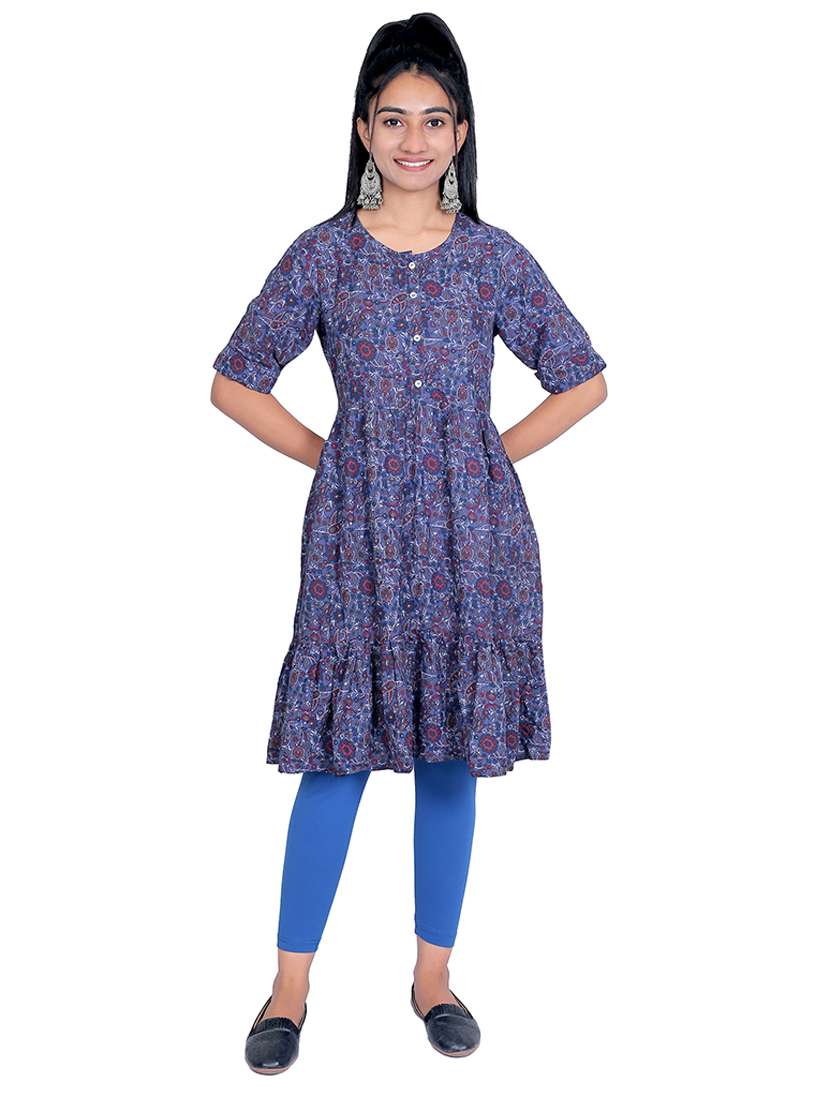 women plain ankle length mid rise leggings - 21645763 -  Standard Image - 3