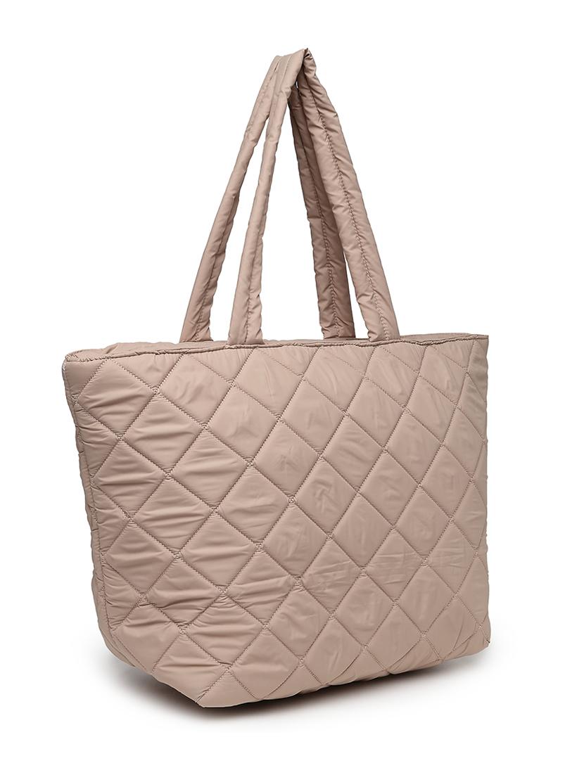 women tan quilted handbag - 21645828 - Standard Image - 3
