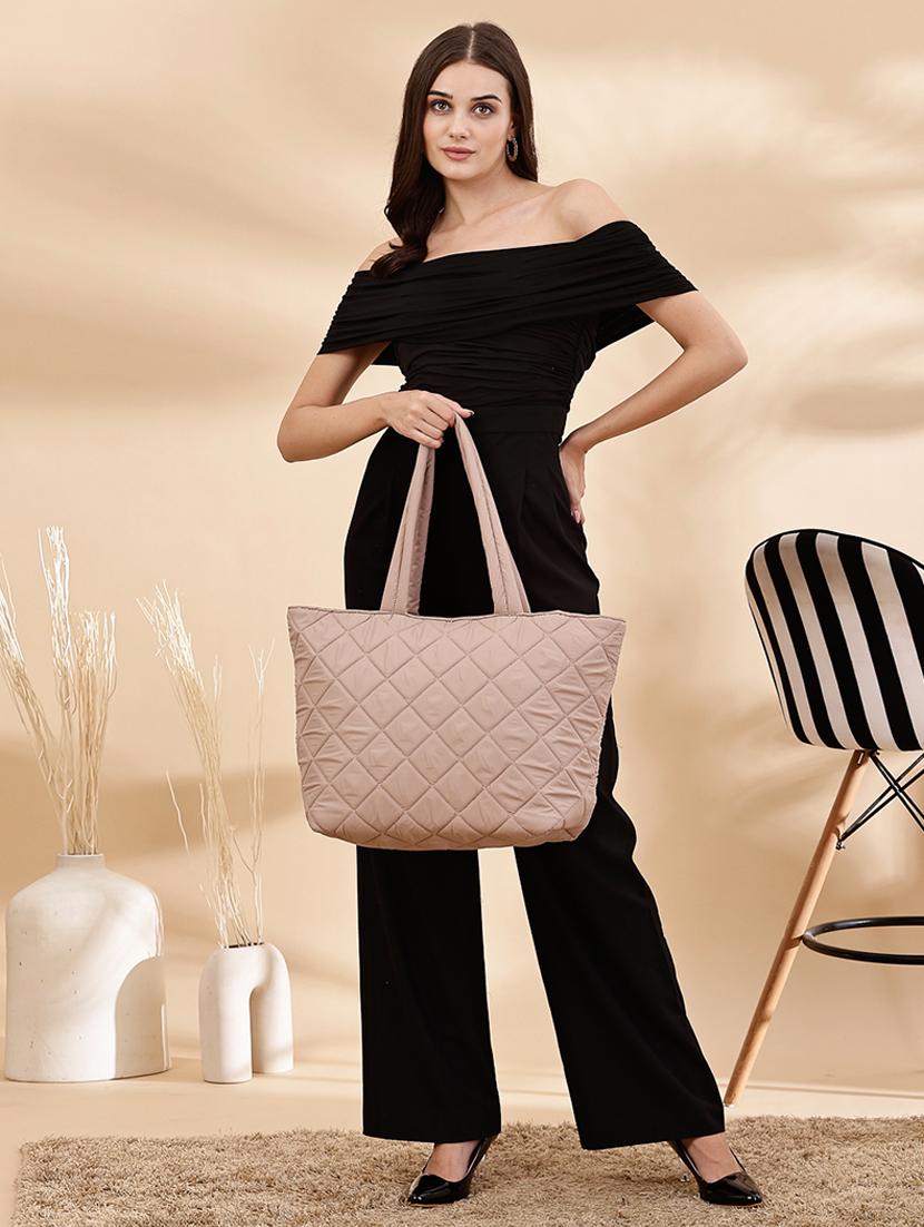 women tan quilted handbag - 21645828 - Standard Image - 5