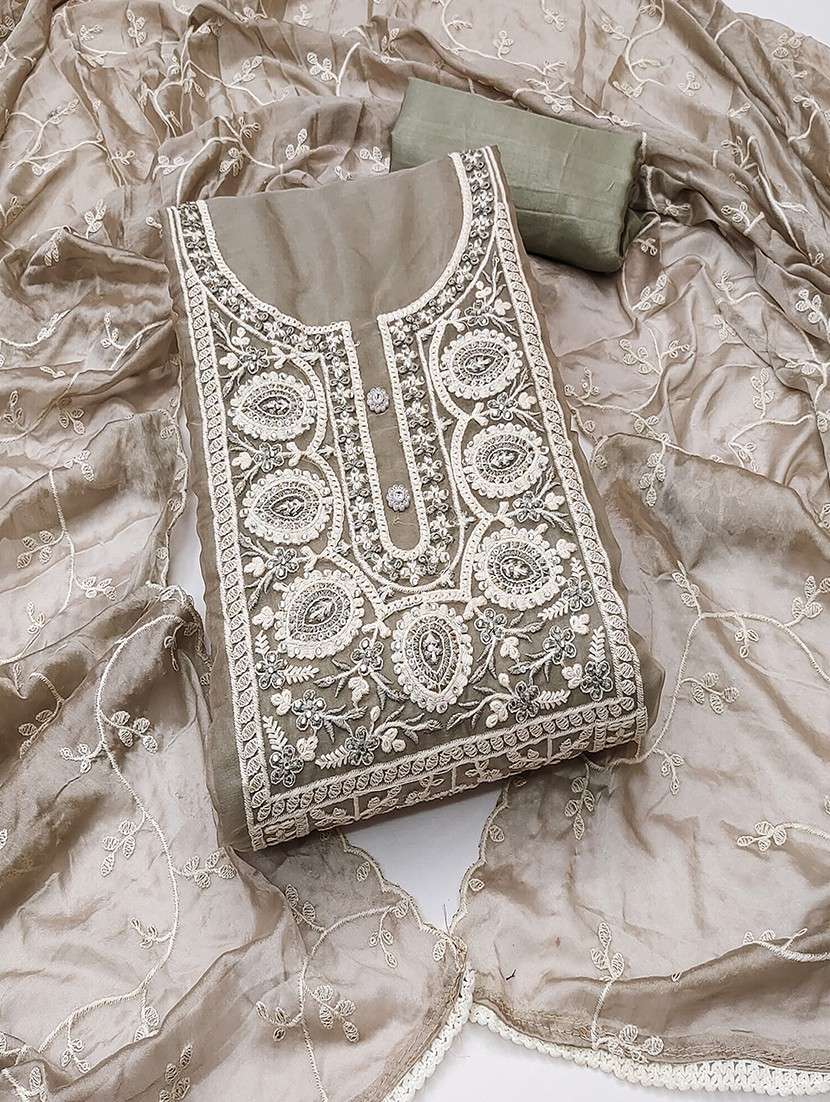 women embroidered 3-piece unstitched dress material  - 21645877 -  Zoom Image - 0