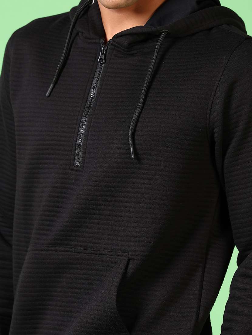men black solid long sleeve sweatshirt - 21646002 -  Standard Image - 5