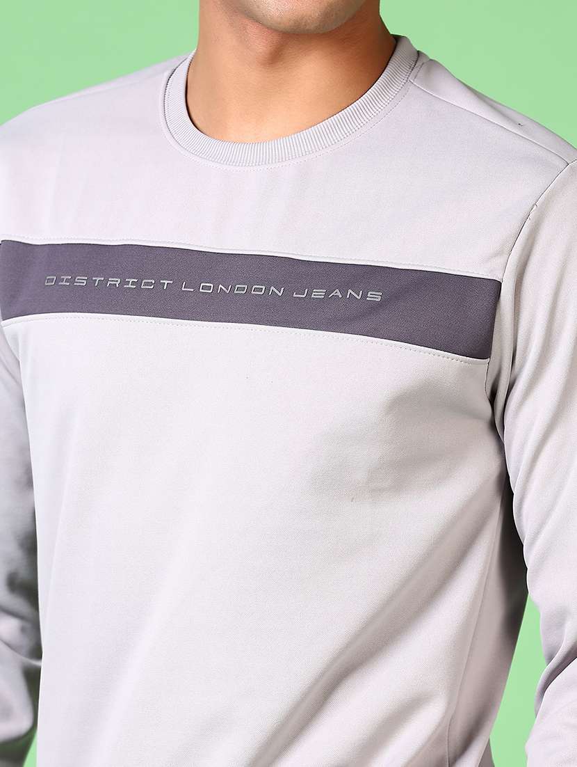 men color block long sleeve sweatshirt - 21646003 -  Standard Image - 5