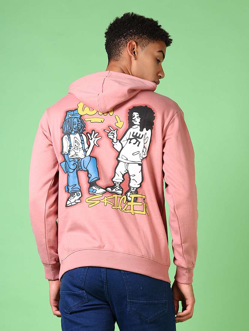 men long sleeves front & back print sweatshirt - 21646066 -  Standard Image - 3