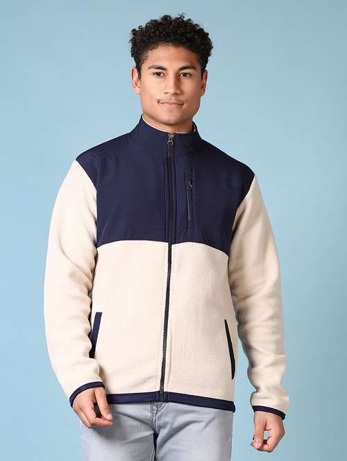 men scolor block long sleeve sweatshirt - 21646071 -  Standard Image - 0