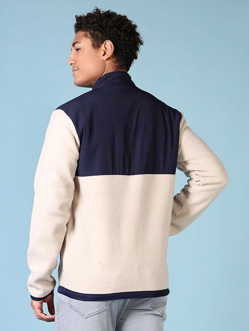 men scolor block long sleeve sweatshirt - 21646071 -  Standard Image - 3