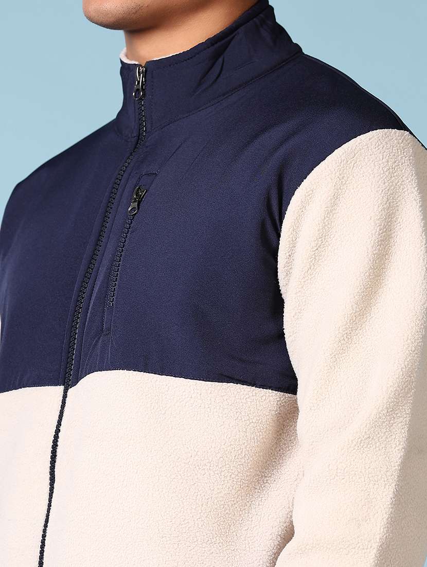 men scolor block long sleeve sweatshirt - 21646071 -  Standard Image - 5