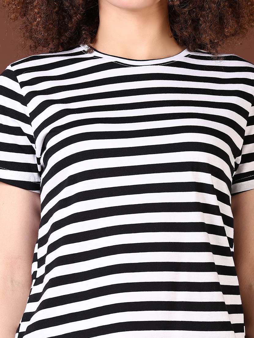 women striped short sleeves t-shirt - 21646088 -  Standard Image - 5