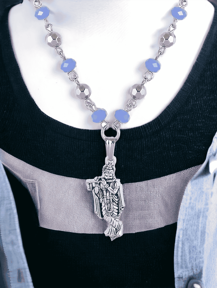 men sacred idol pendant with chain - 21646402 -  Standard Image - 3