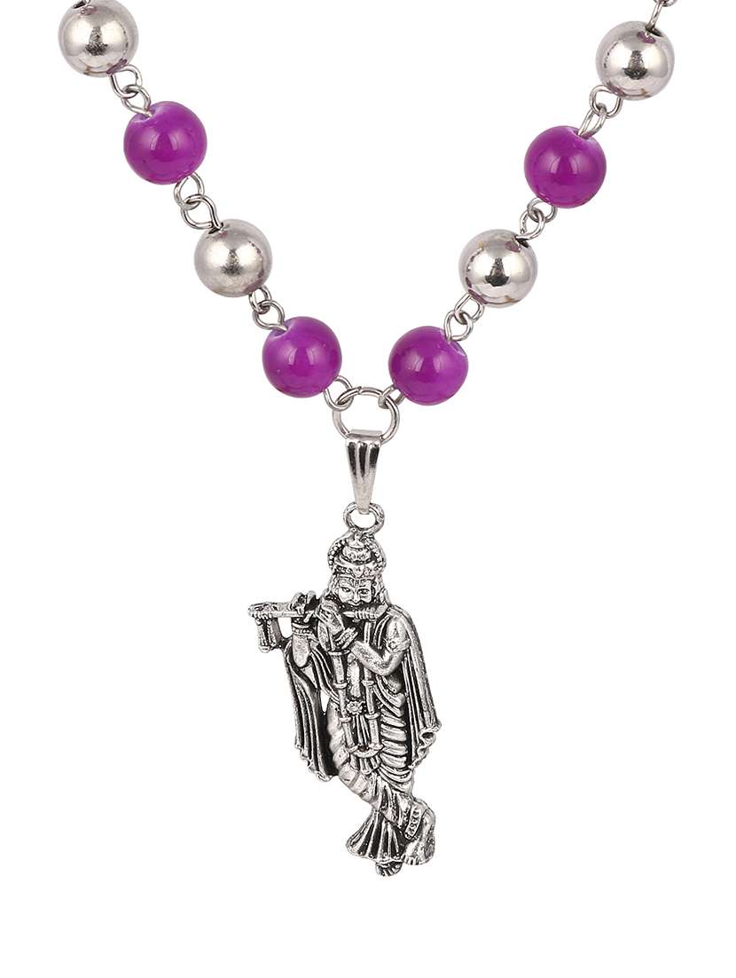 men sacred idol pendant with chain