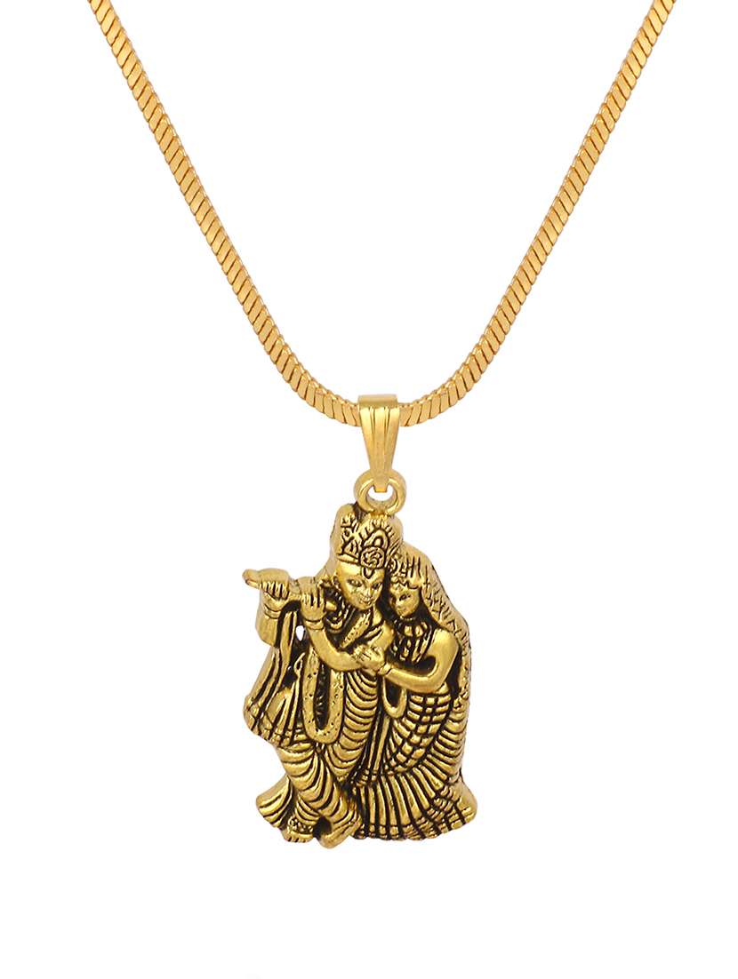 men sacred idol pendant with chain