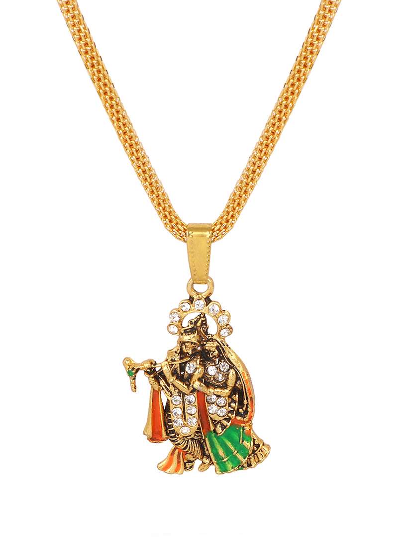 men sacred idol pendant with chain