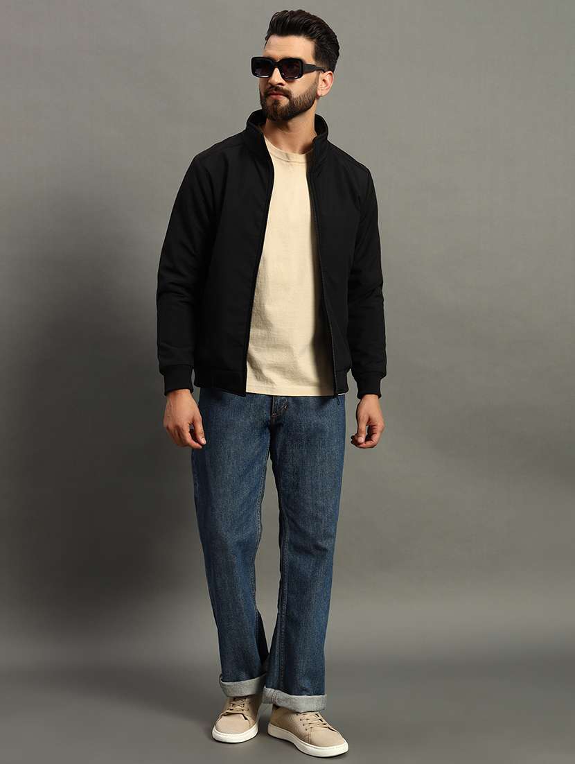 men solid long sleeve casual jacket - 21646556 -  Standard Image - 3