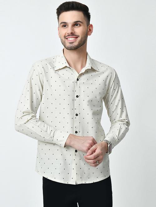 men regular fit printed long sleeve casual shirt - 21646645 - Standard Image - 0