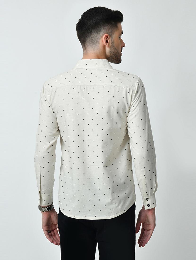 men regular fit printed long sleeve casual shirt - 21646645 - Standard Image - 3