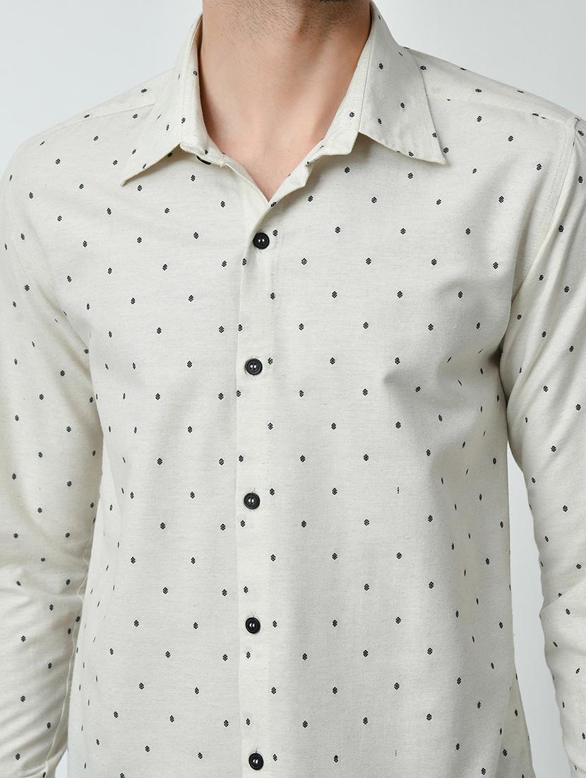 men regular fit printed long sleeve casual shirt - 21646645 - Standard Image - 5