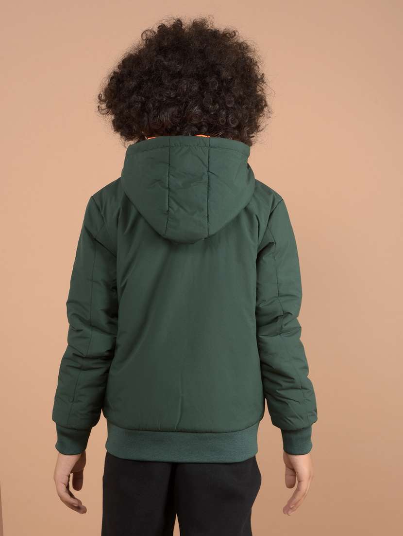 boys solid long sleeve quilted jacket - 21646747 -  Standard Image - 3