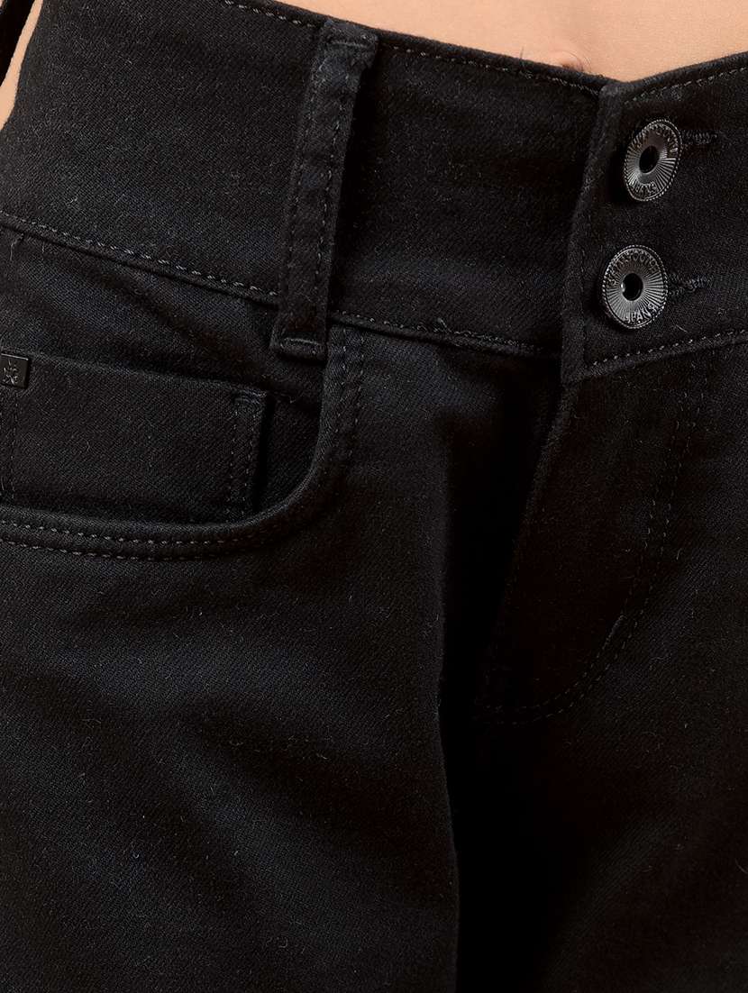 girls black bootcut plain jean - 21646751 -  Standard Image - 5