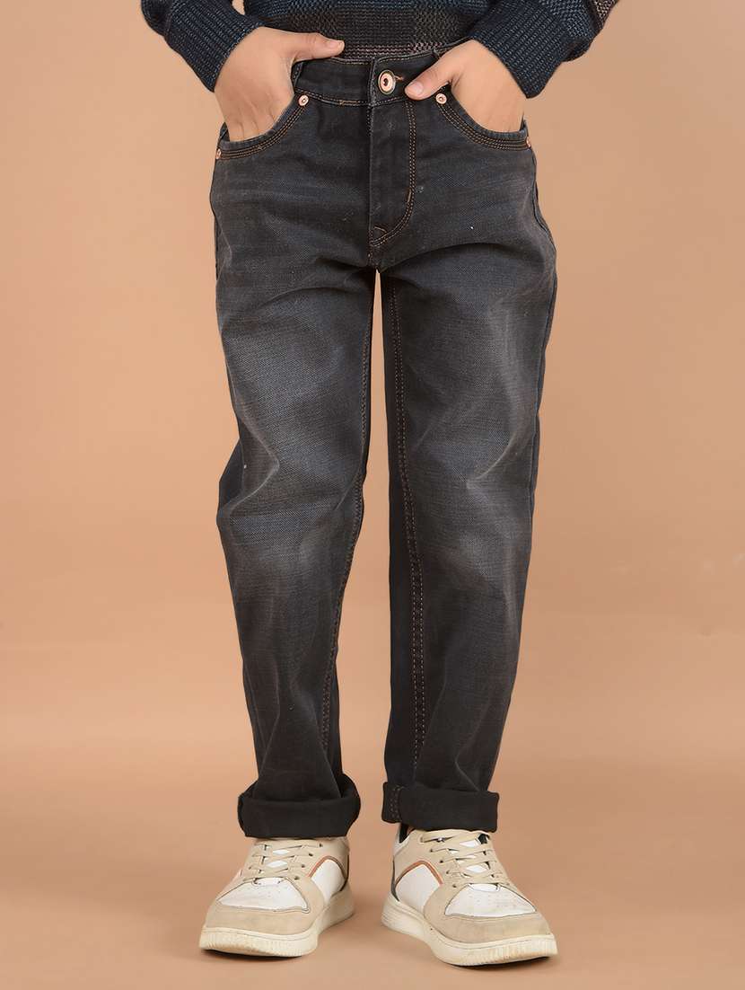 boys grey plain jean