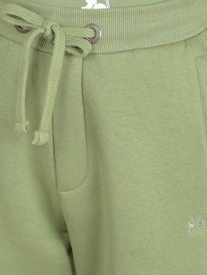 boys green solid jogger - 21646754 -  Standard Image - 5