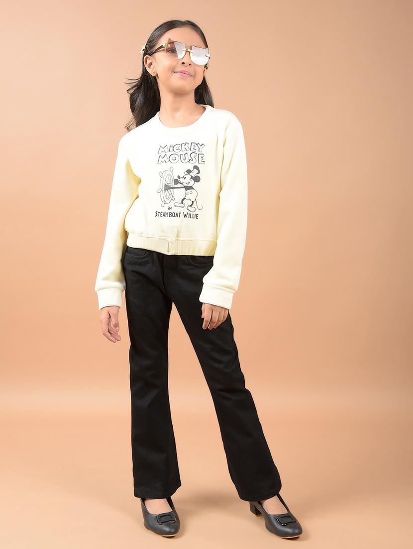 girls front print long sleeves sweatshirts - 21646767 - Standard Image - 5