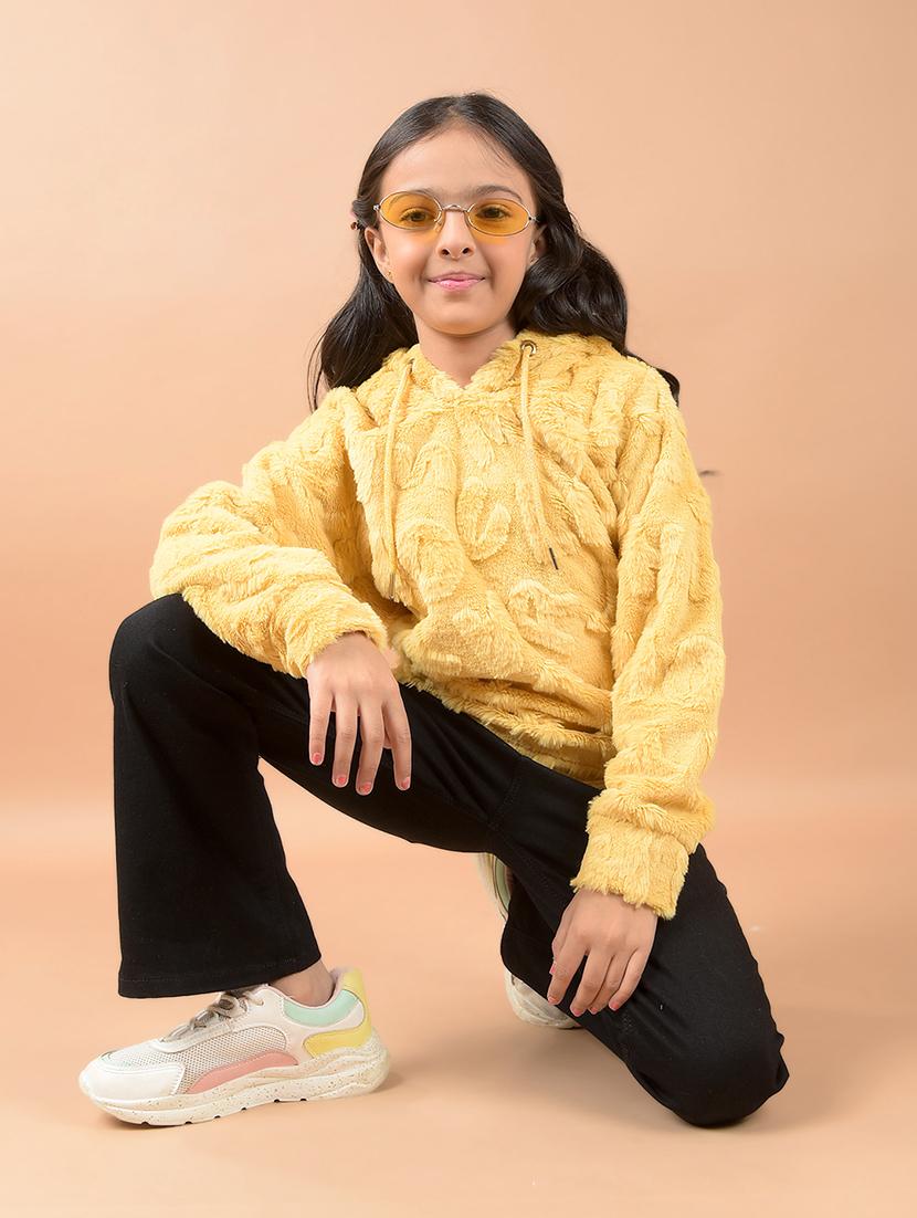 girls solid long sleeve sweatshirts - 21646768 - Standard Image - 3