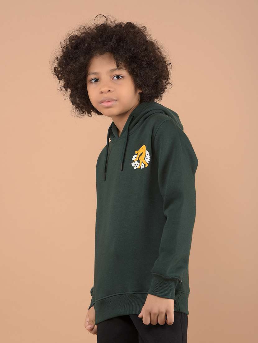 boys front print long sleeve sweatshirts