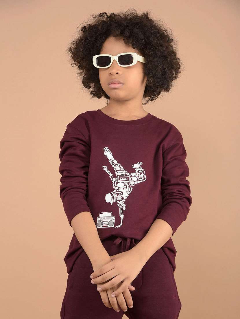 boys graphic round neck t-shirt