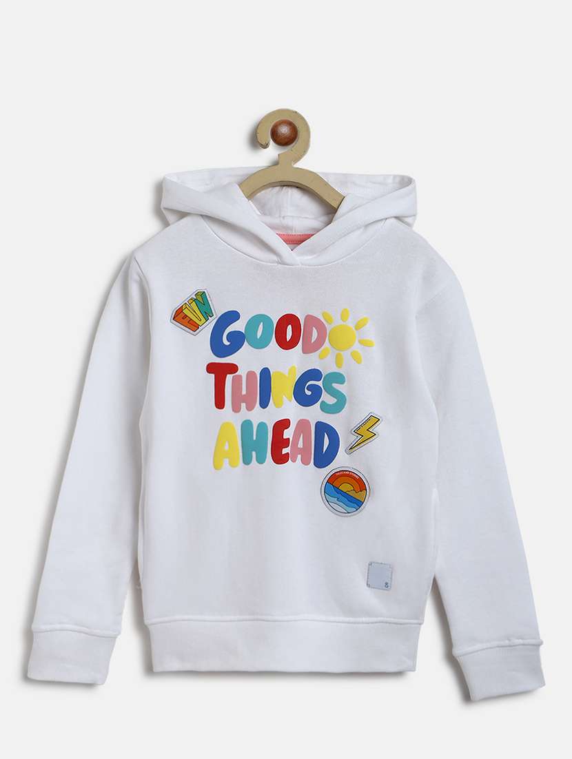 kids long sleeves front print sweatshirt