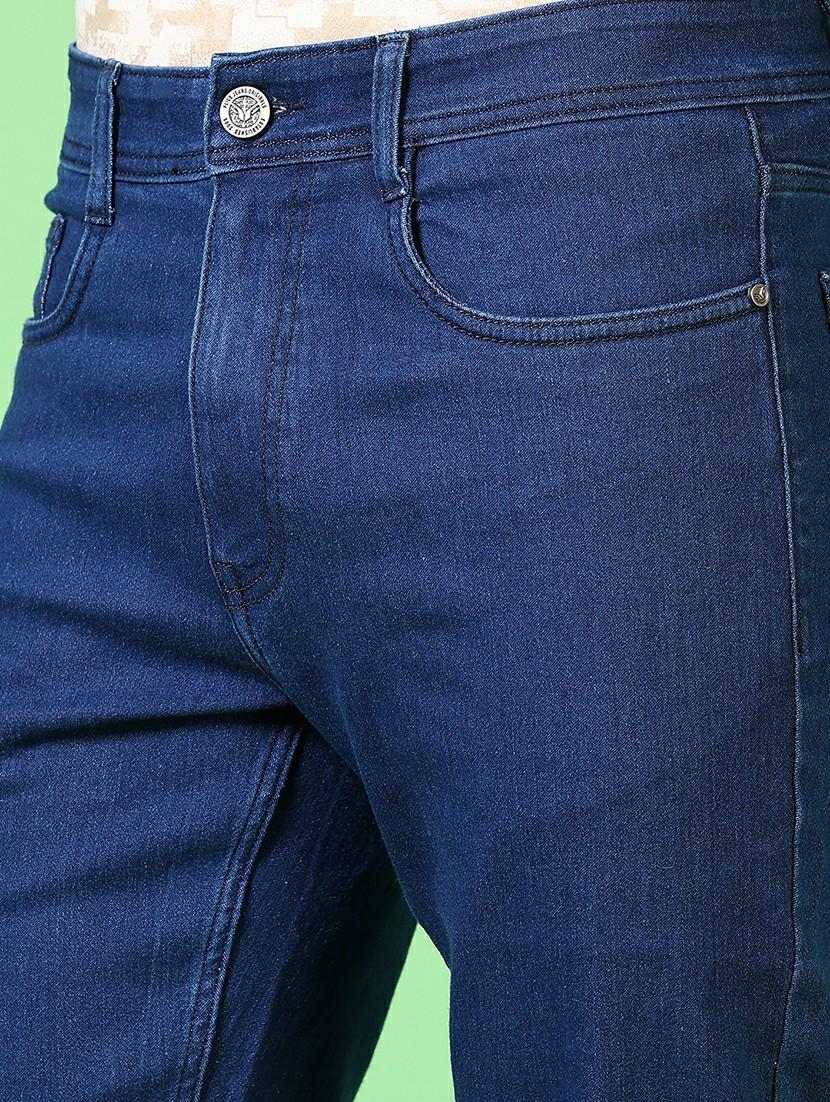 men mid rise plain slim fit jeans - 21646890 - Standard Image - 5